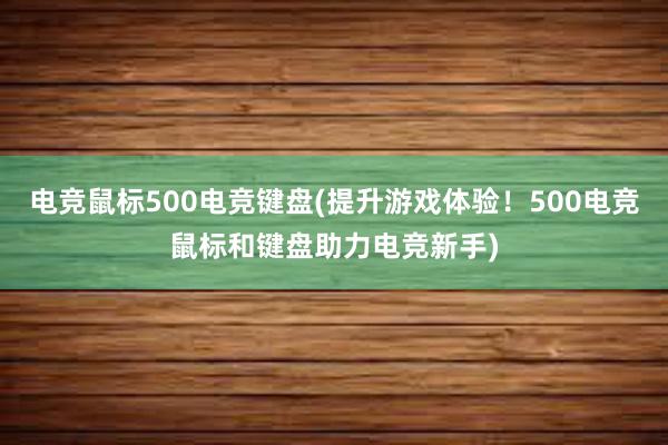 电竞鼠标500电竞键盘(提升游戏体验！500电竞鼠标和键盘助力电竞新手)