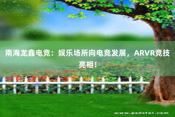 南海龙鑫电竞：娱乐场所向电竞发展，ARVR竞技亮相！