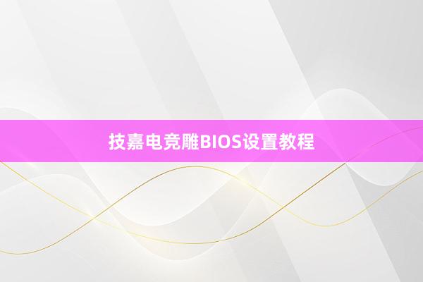 技嘉电竞雕BIOS设置教程