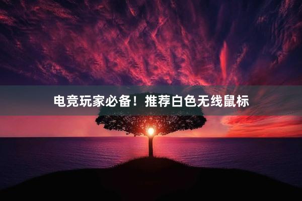 电竞玩家必备！推荐白色无线鼠标